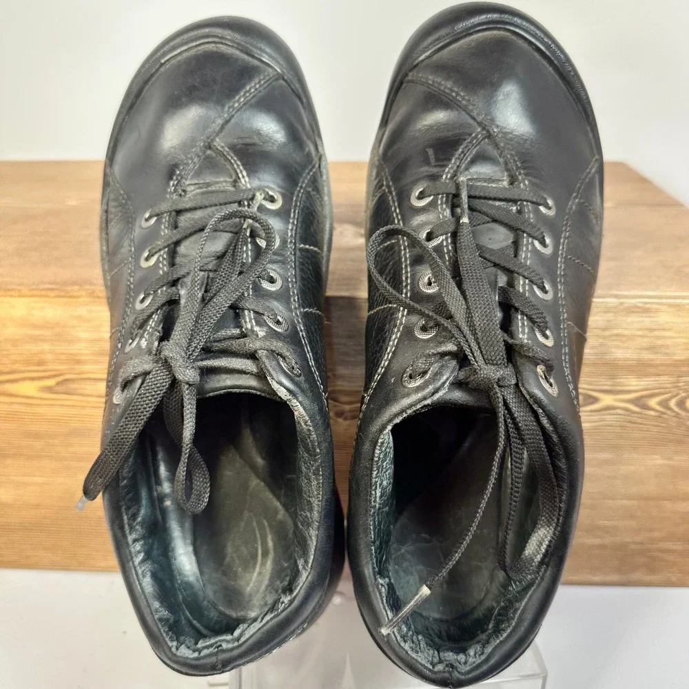 KEEN Presidio Lace Up Shoe Women SZ 8 Leather Gorpcore Hiking Comfort Minimalist